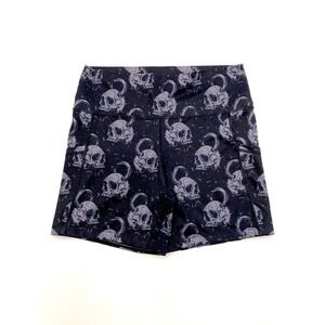 CVG Constantly Varied Gear Athletic Shorts Squats Skulls Black Womens Large